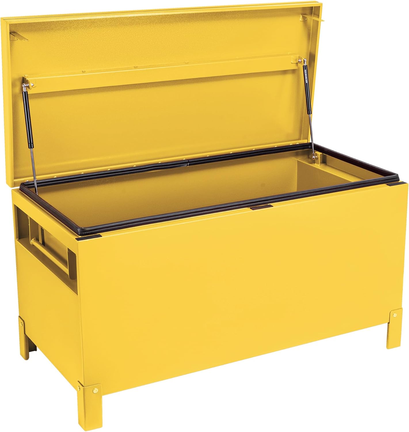 Garvee Steel Truck Bed Toolboxes 60'' Jobsite Storge Box Heavy Duty Steel Jobsite Tool Chest XXL Large Deck Truck Bed Box (60 Inch/Yellow)