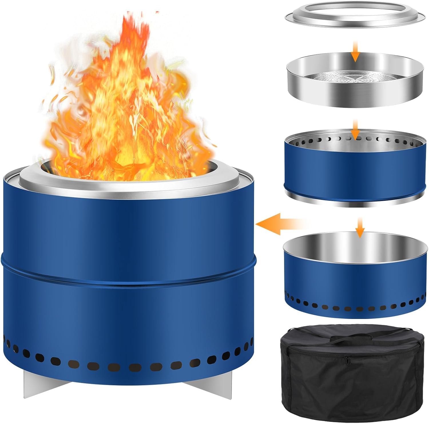 Portable Smokeless Fire Pit 20