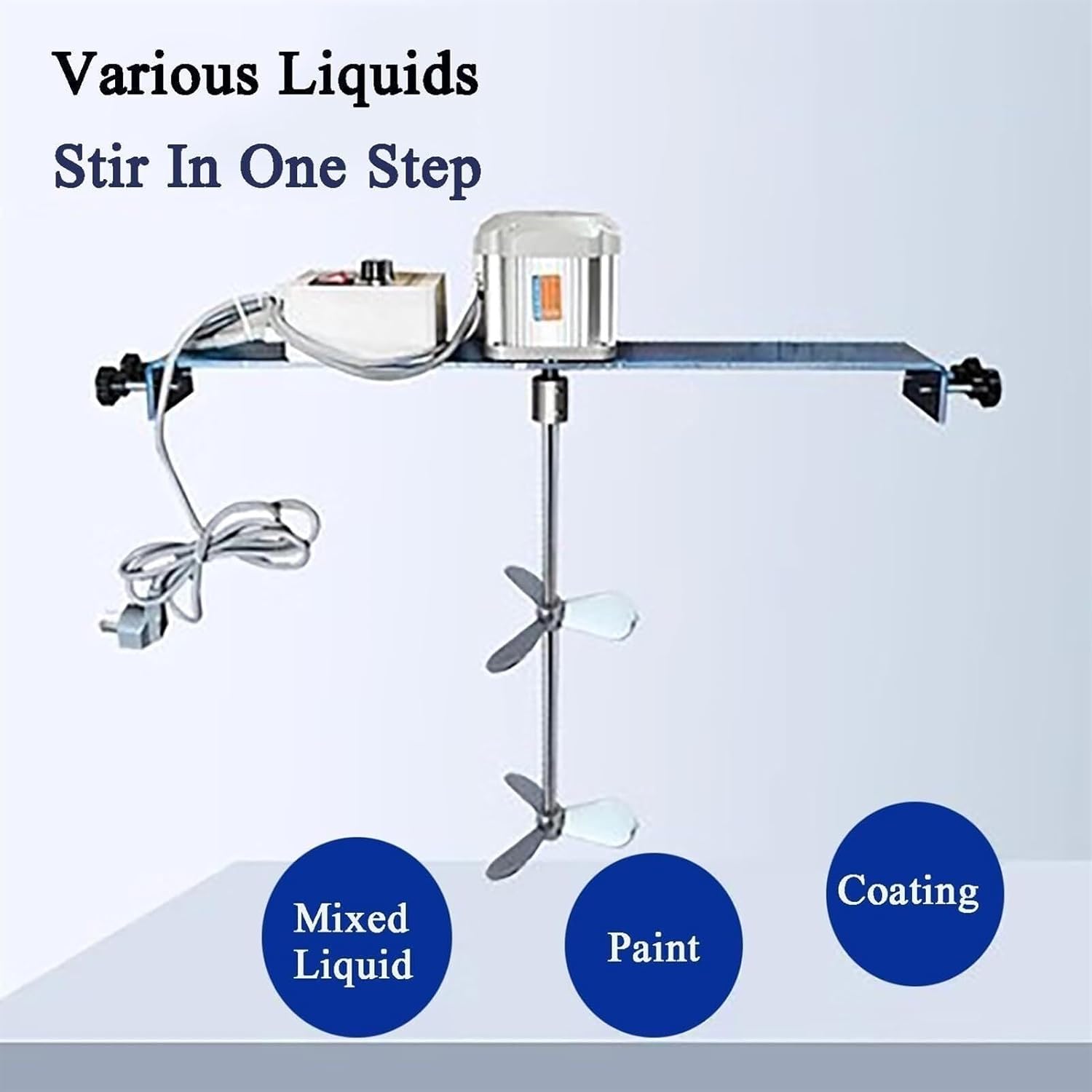 Ink Coating Mixing Tool, Electric Tank Barrel Paint Stirring Machine, Adjustable Speed, Low Noise, for Paint Coating Materials