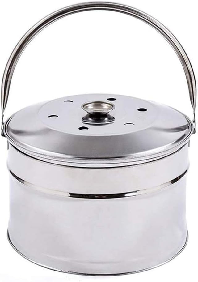 31Cm Diamete Fire Pit - Outdoor Fire Large Bonfire Wood Burning Patio Coal Grill Firepit for Outside Grill Charcoal Smokeless Grill with Spark Screen Poker and Fireplace