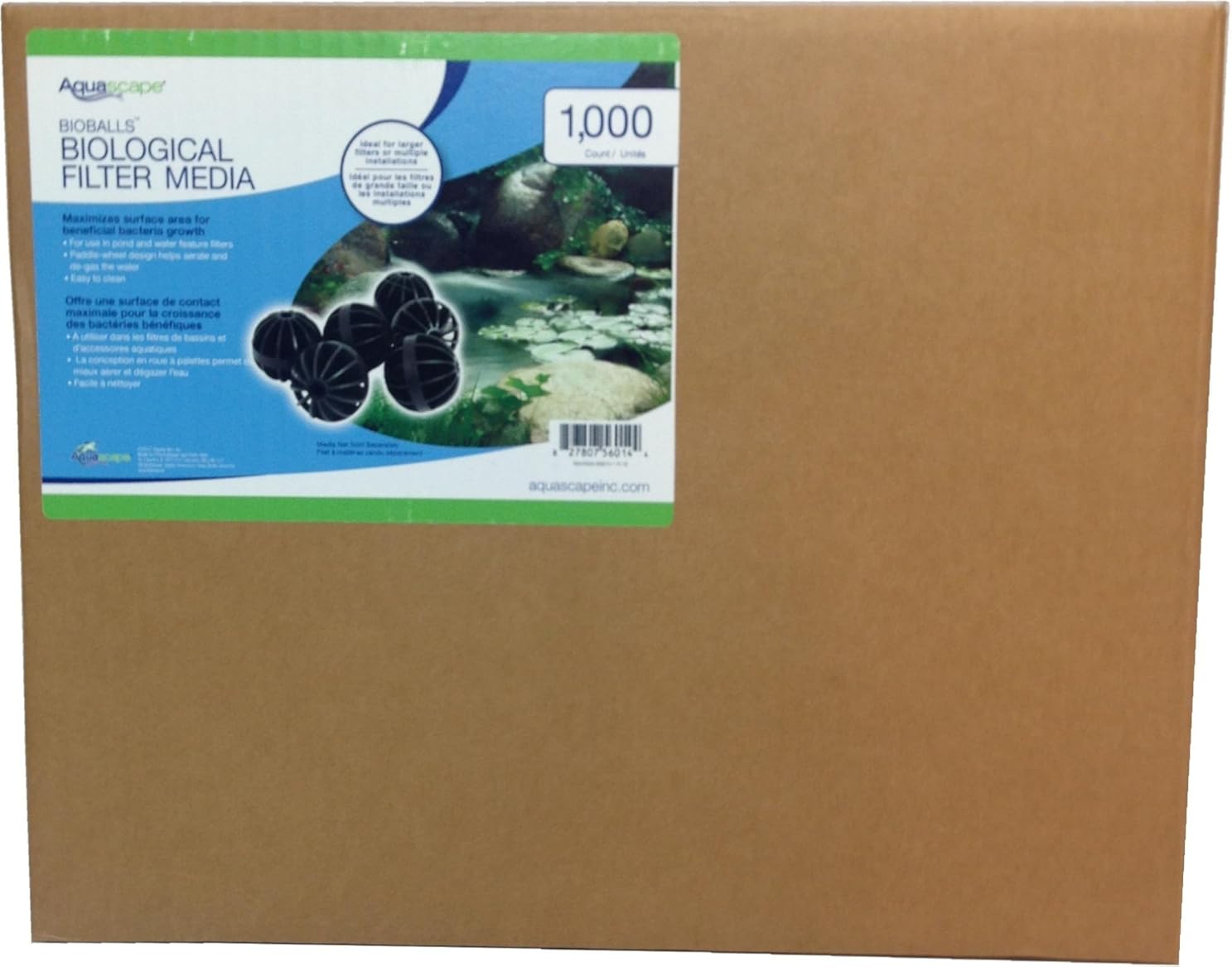Aquascape BioBalls Biological Filter Media for Fish Pond,Waterfall and Garden, Contractor Pack, 1000-Pieces | 56014 Black