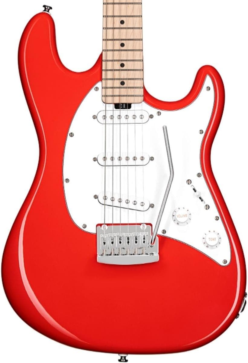 Sterling by Music Man 6 String Solid-Body Electric Guitar, Right, Fiesta Red (CT30SSS-FRD-M1)