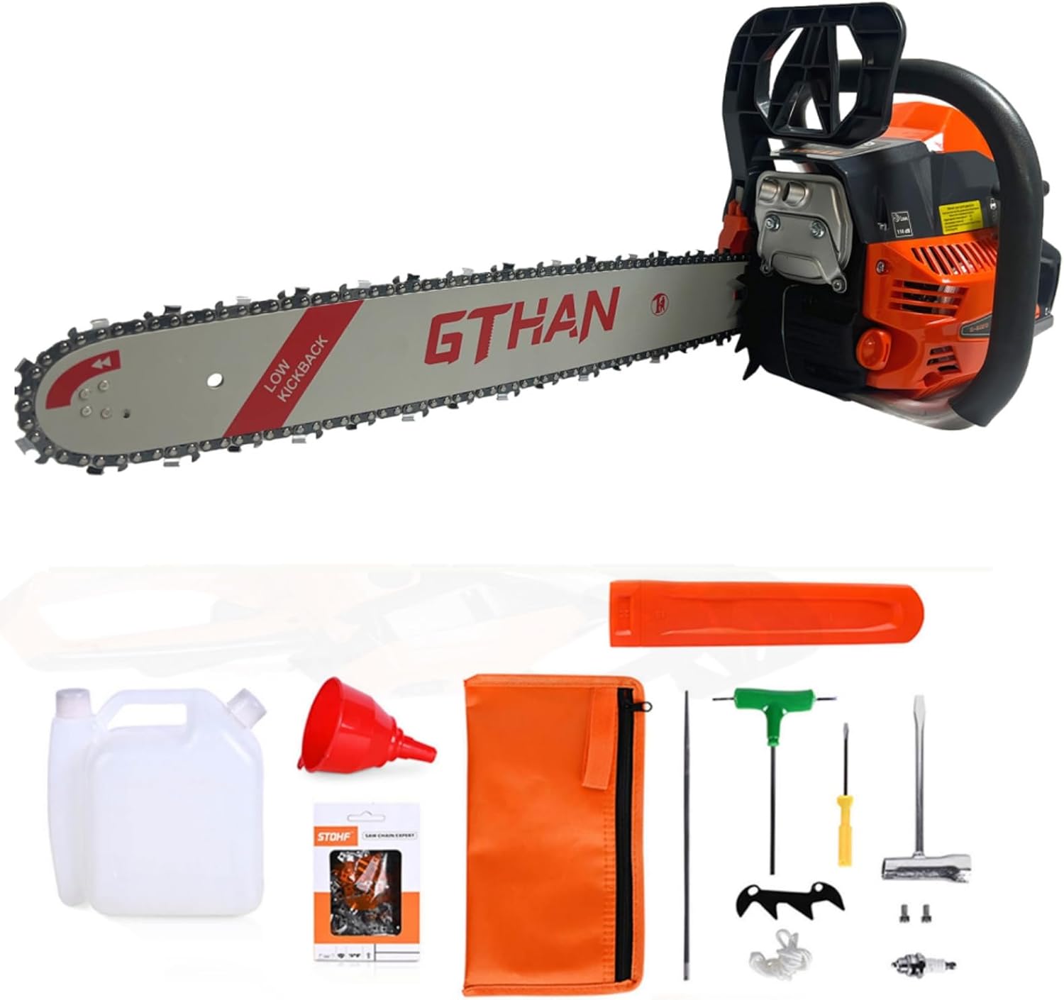 Gas Chainsaw 20 Inch 60cc Chain Saw Gas Powered 2-Cycle Handed Petrol Gasoline for Cutting Wood Outdoor Garden Farm Use