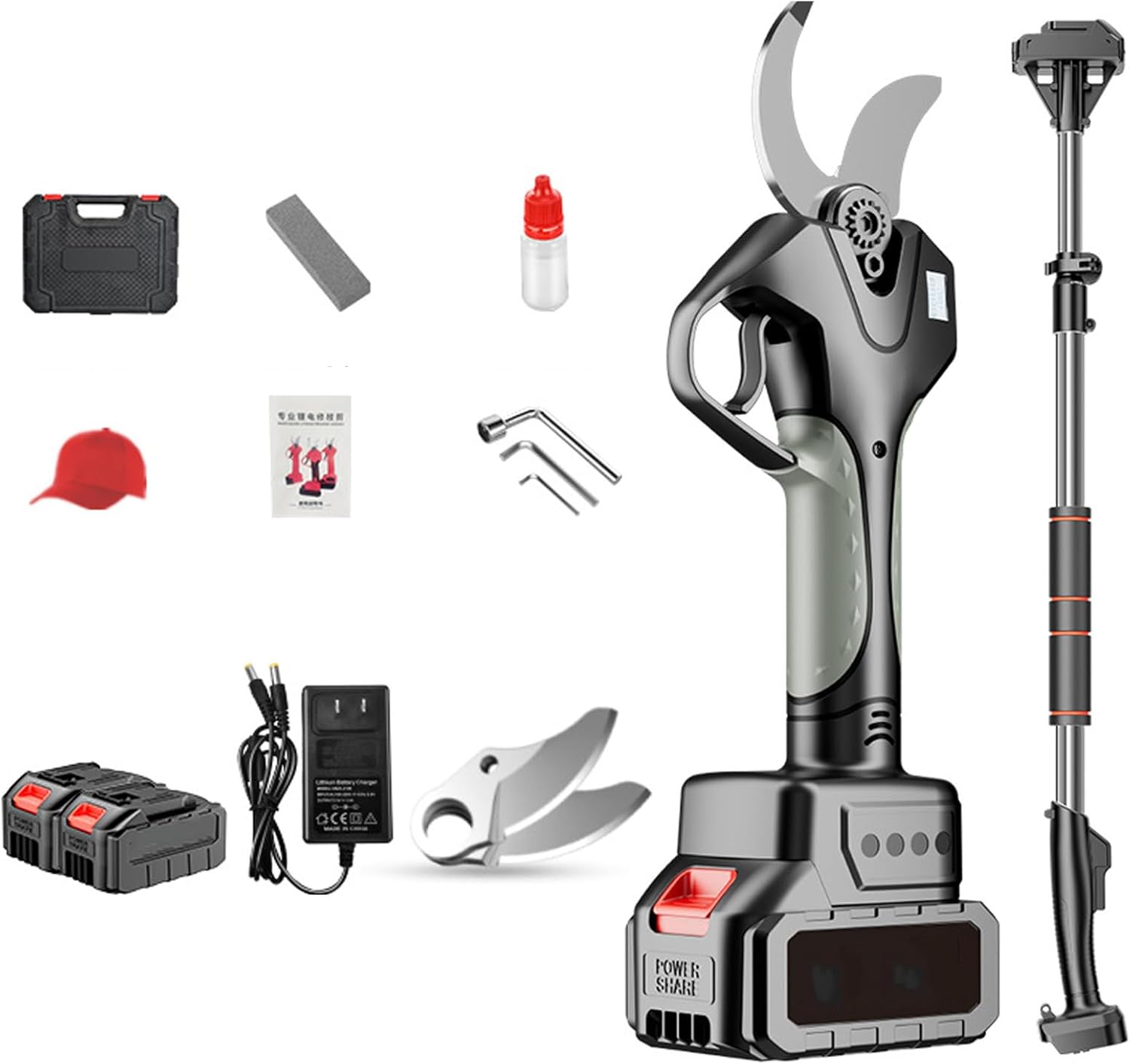 Electric Orchard Pruners,Professional Pruners,Electric Pruners,Branch Shears,Suitable For Various Gardens And Parks(Size:D)