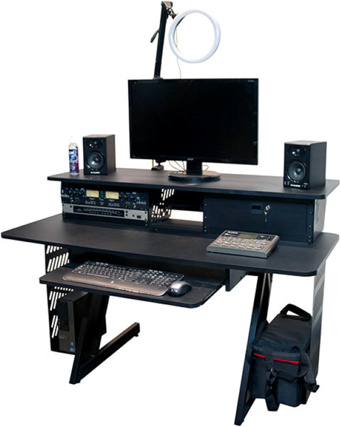 On-Stage WS7700B Large Studio Workstation, Black
