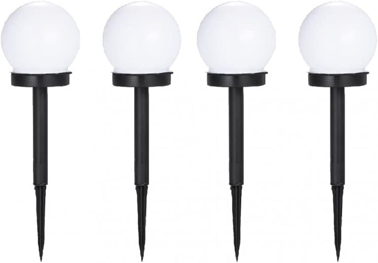 Solar Lights Outdoor, Waterproof Cool White Solar LED Powered Garden Light for Yard Patio Walkway Landscape In-Ground Spike Pathway Lamps (Color : White Light, Size : 4 Pcs)