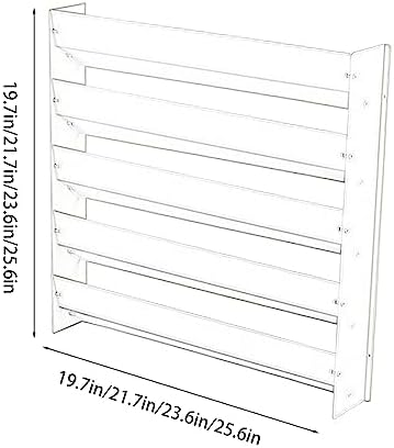 Air Conditioning External Unit Deflector,Air Outlet Baffle,Galvanized Steel Ac Vent Cover Weatherproof Air Conditioner Protection Fence Screen,Waterproof Dustproof Heat Pump Unit Cover