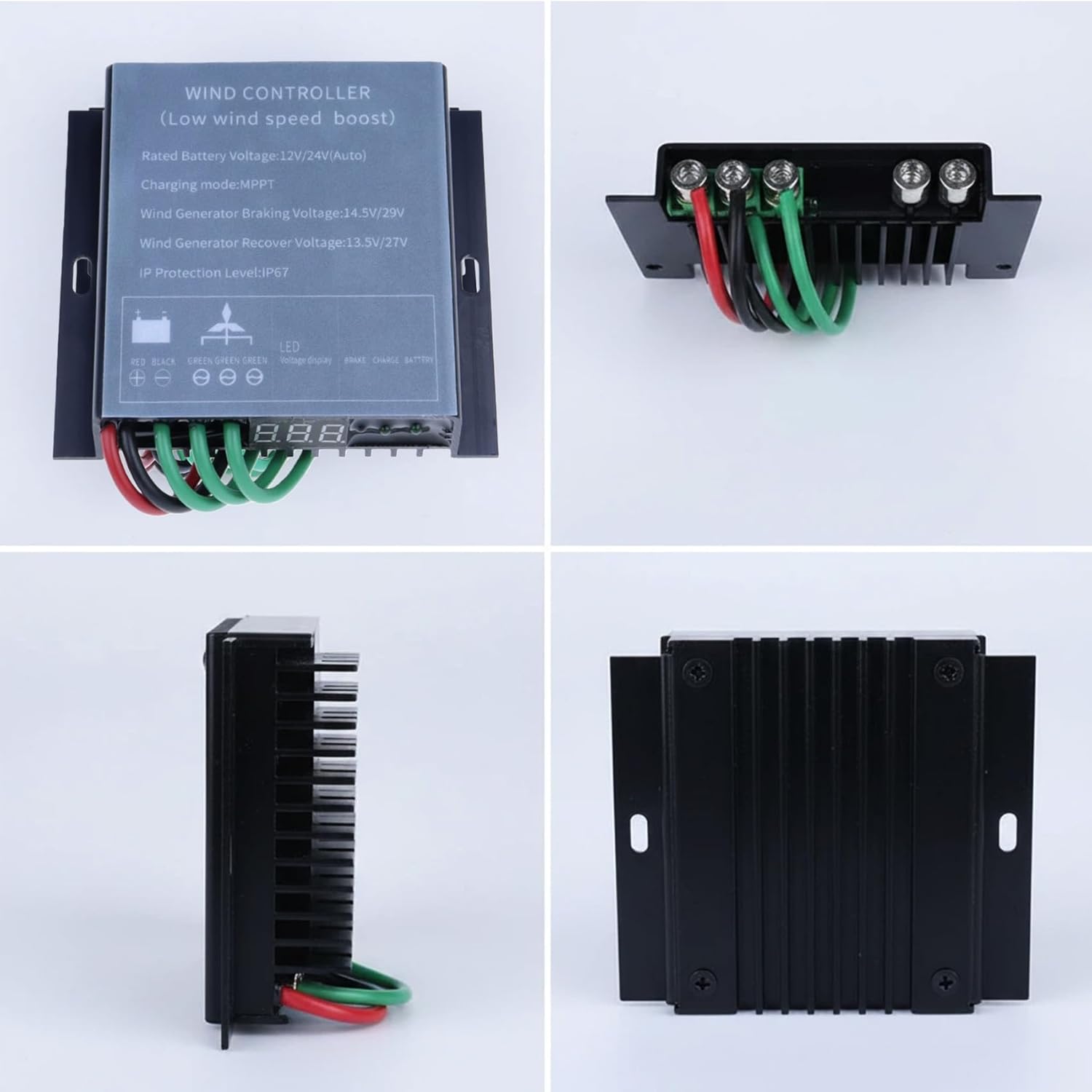 15000W Low Wind Speed Wind Turbine Regulator, Waterproof Turbine Charger Controller with LED Indicator Wind Turbines