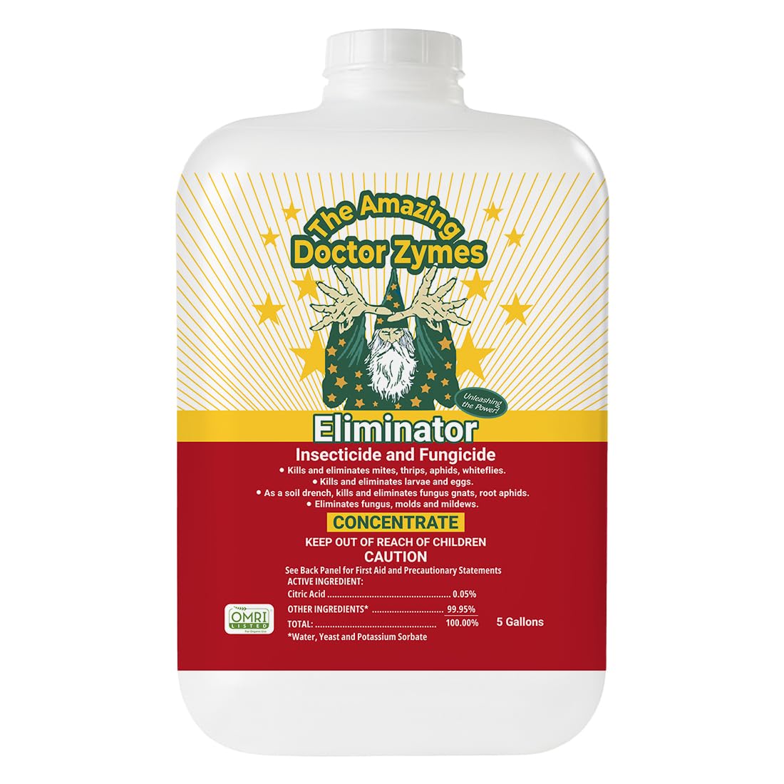 Eliminator Concentrate – Organic Enzyme Insecticide & Miticide – Safe Pest Control for Gardens, Crops, Homes & Pets – Natural Bug Spray for Aphids, Mites, Whiteflies, Flies, Mildew & Fungus