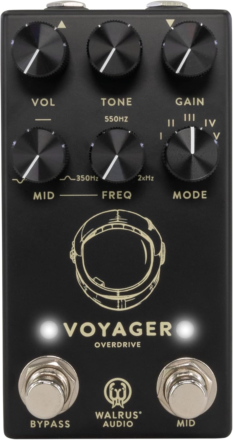 Walrus Audio Voyager MKII Pre-Amp Overdrive Pedal, Black