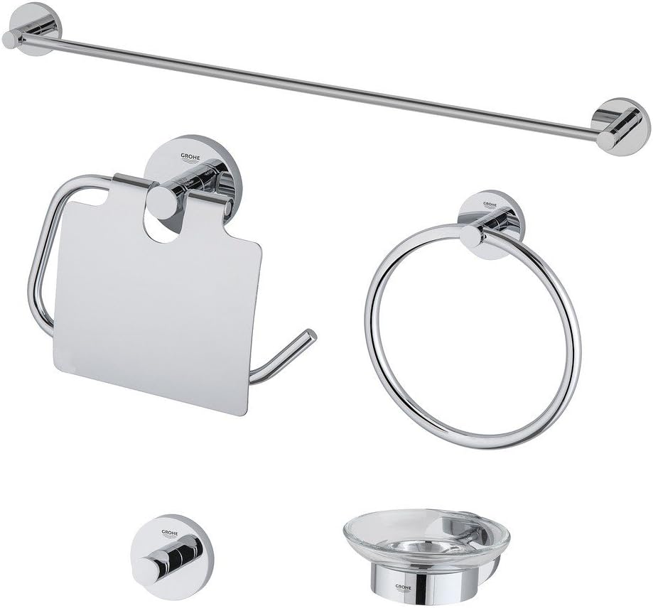 Grohe 40 344 000 Essentials Accessory Kit, StarLight Chrome