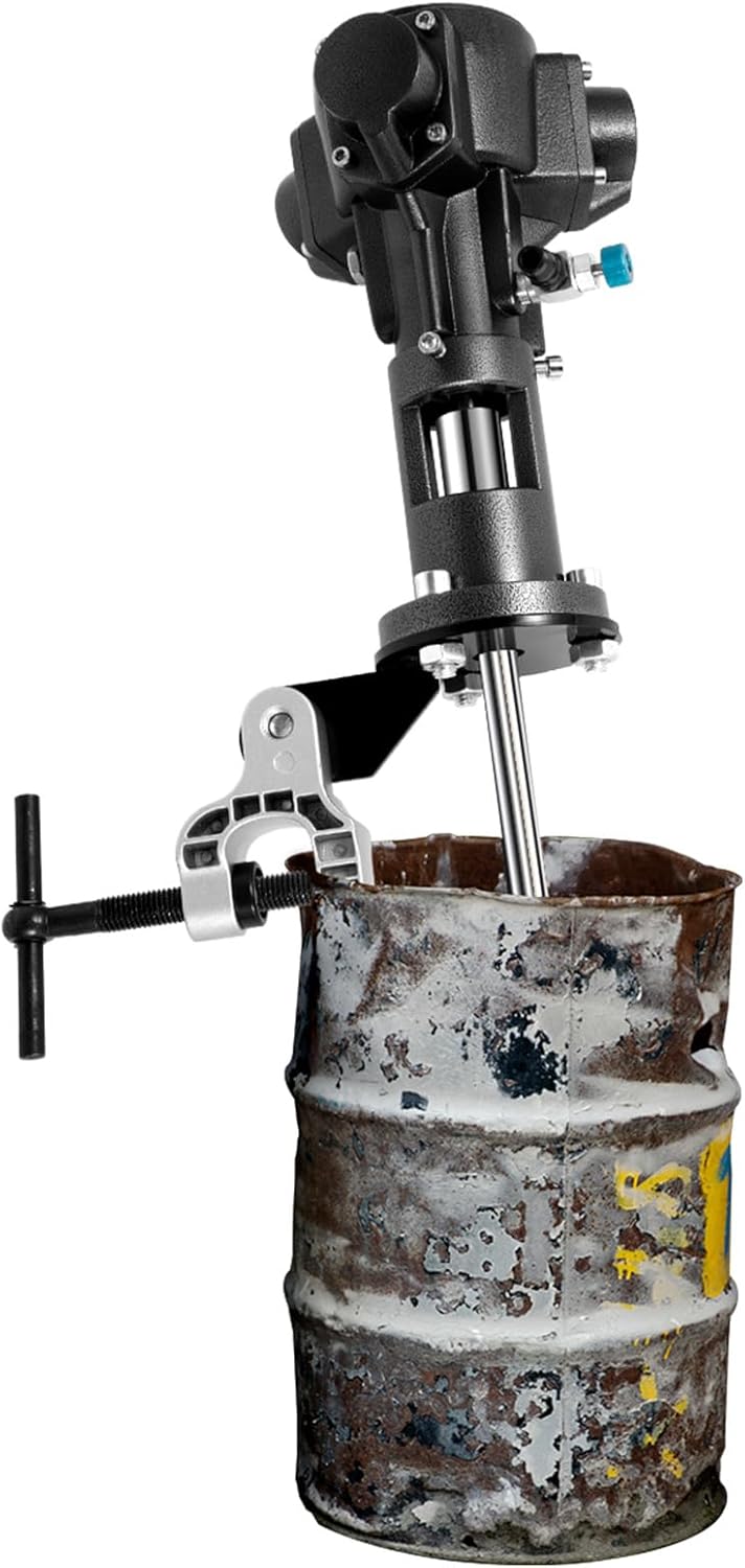 50 Gallon Pneumatic Automatic Paint Mixer 1/2HP Stainless Steel Clip Paint Air Agitator, Pneumatic Bracket Mixer, Paint Stirring Machine Bracket Air Agitator Paint Mix Tool
