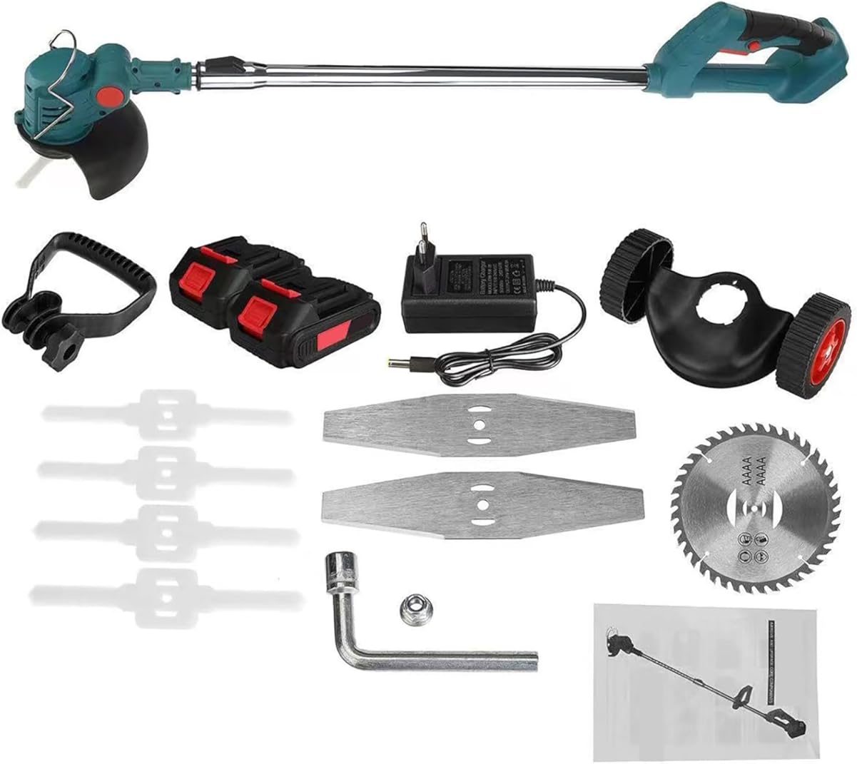 Rechargeable brushless Lawn Mower Multifunctional Handheld Portable Lithium Electric,Battery 1