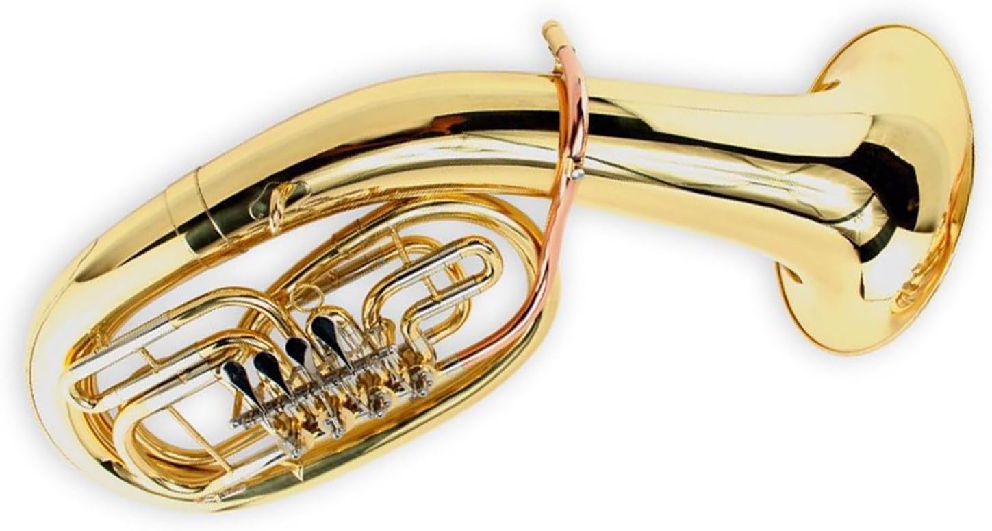 4 Flat Keys Bb Major Euphonium Grand Horn Phosphor Bronze Brass White Tricolor Euphonium All-brass Instrument