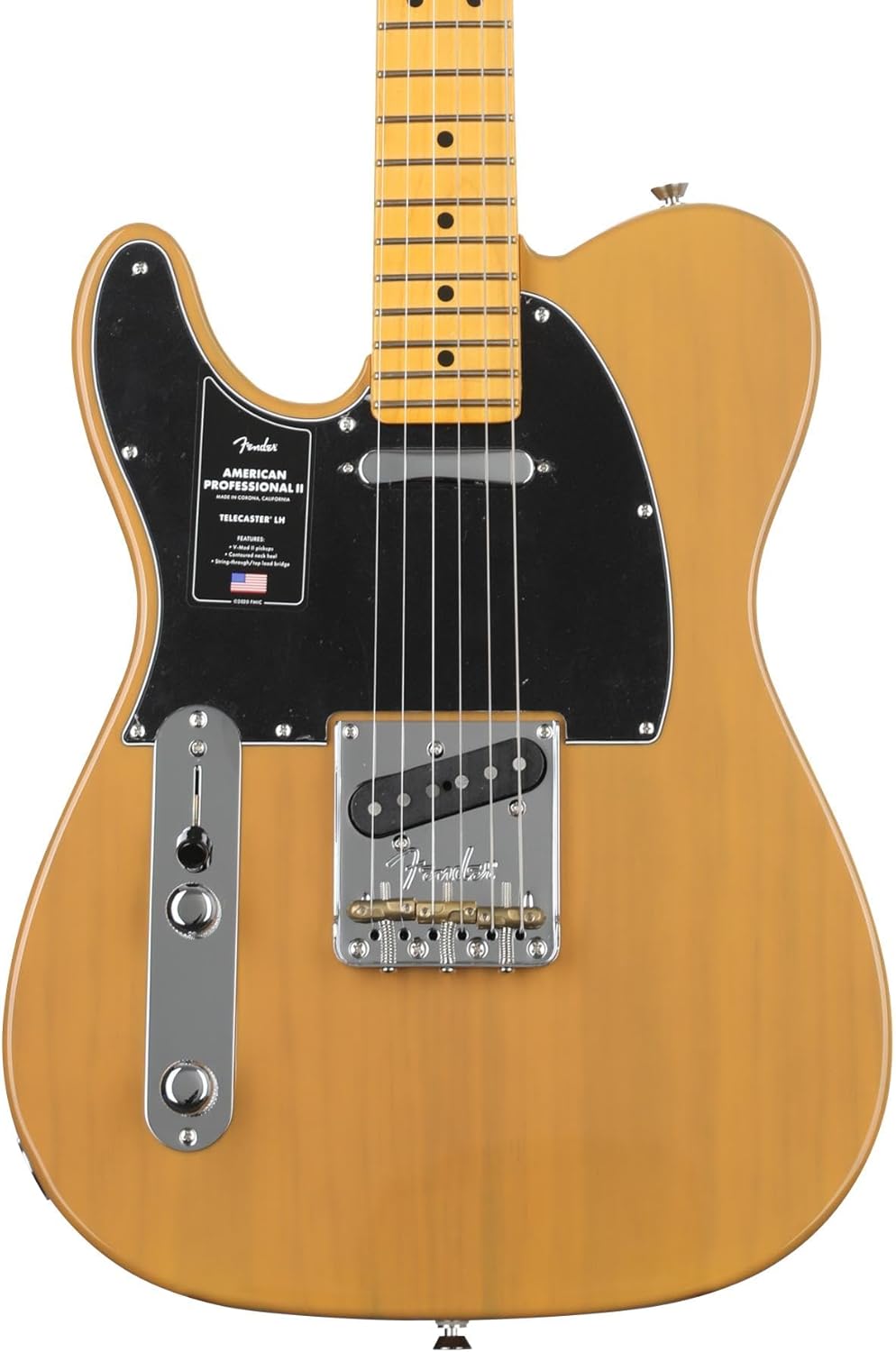 Fender American Professional II Telecaster Left-handed - Butterscotch Blonde with Maple Fingerboard