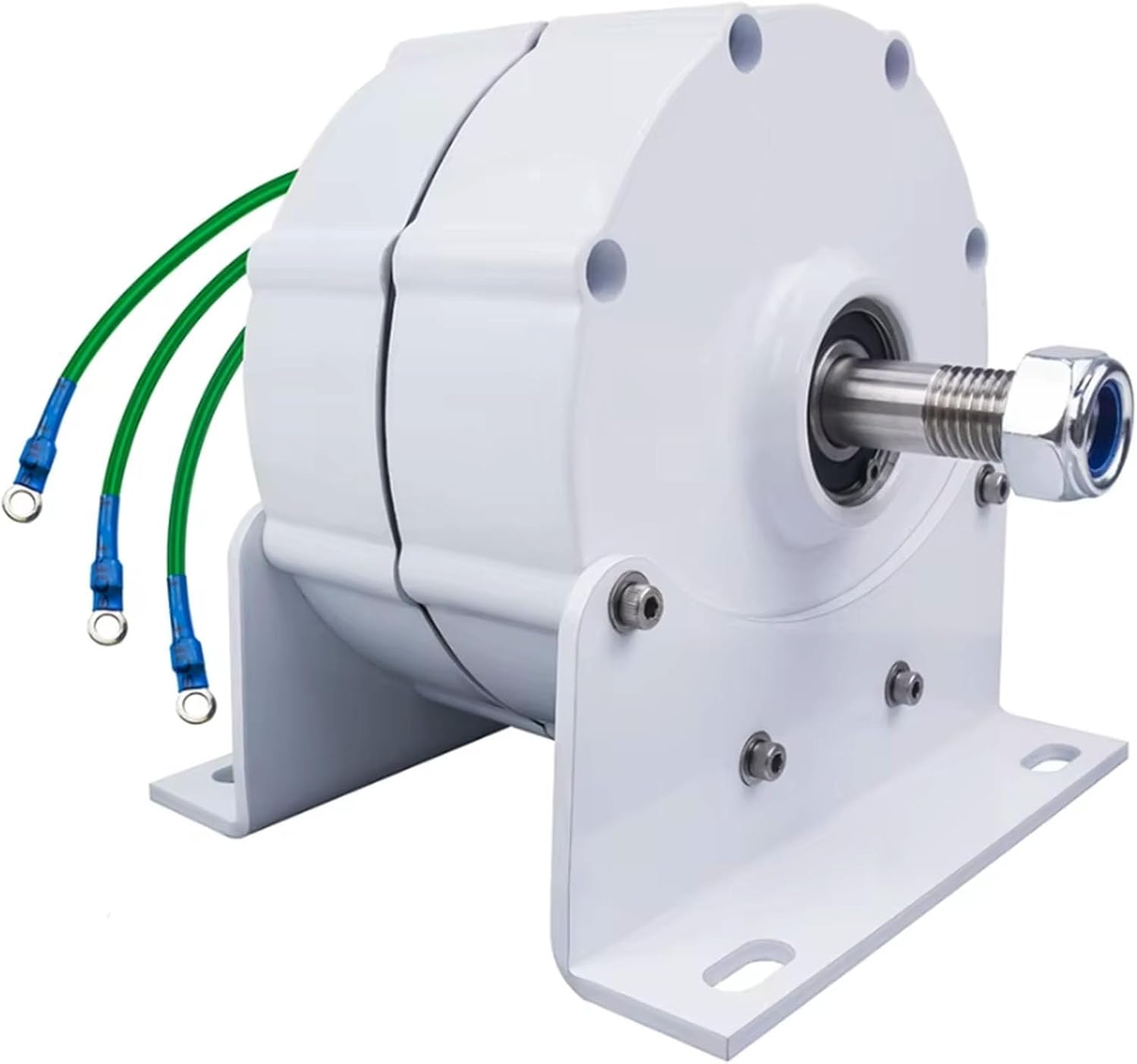 12v, 12V-220V Gearless Permanent Magnet Generator, 12000W Low Speed ​​Alternator with Base for Wind Turbines and Hydro Turbines