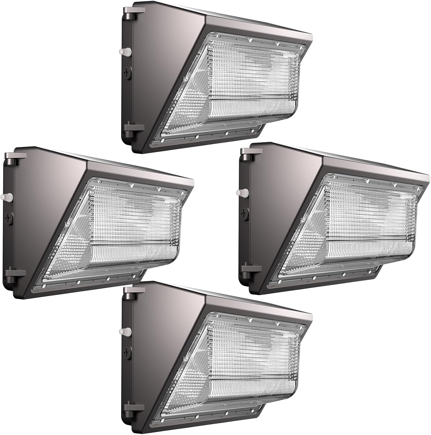 Lightdot 4Pack 150W LED Wall Pack Lights, 100-277v Dusk to Dawn with Photocell | 22500Lm(150Lm/W) 5000K IP65 Outdoor Exterior Lighting Fixture, Energy Saving|5-Yrs Warranty, ETL(Height:10~20ft)