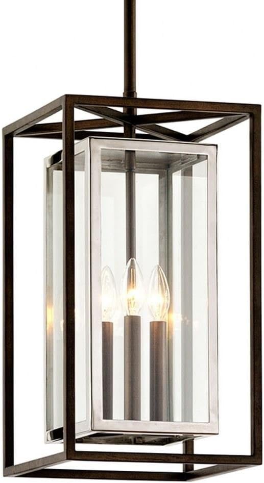 Troy Lighting F6517-BRZ/SS Morgan - Three Light Outdoor Pendant