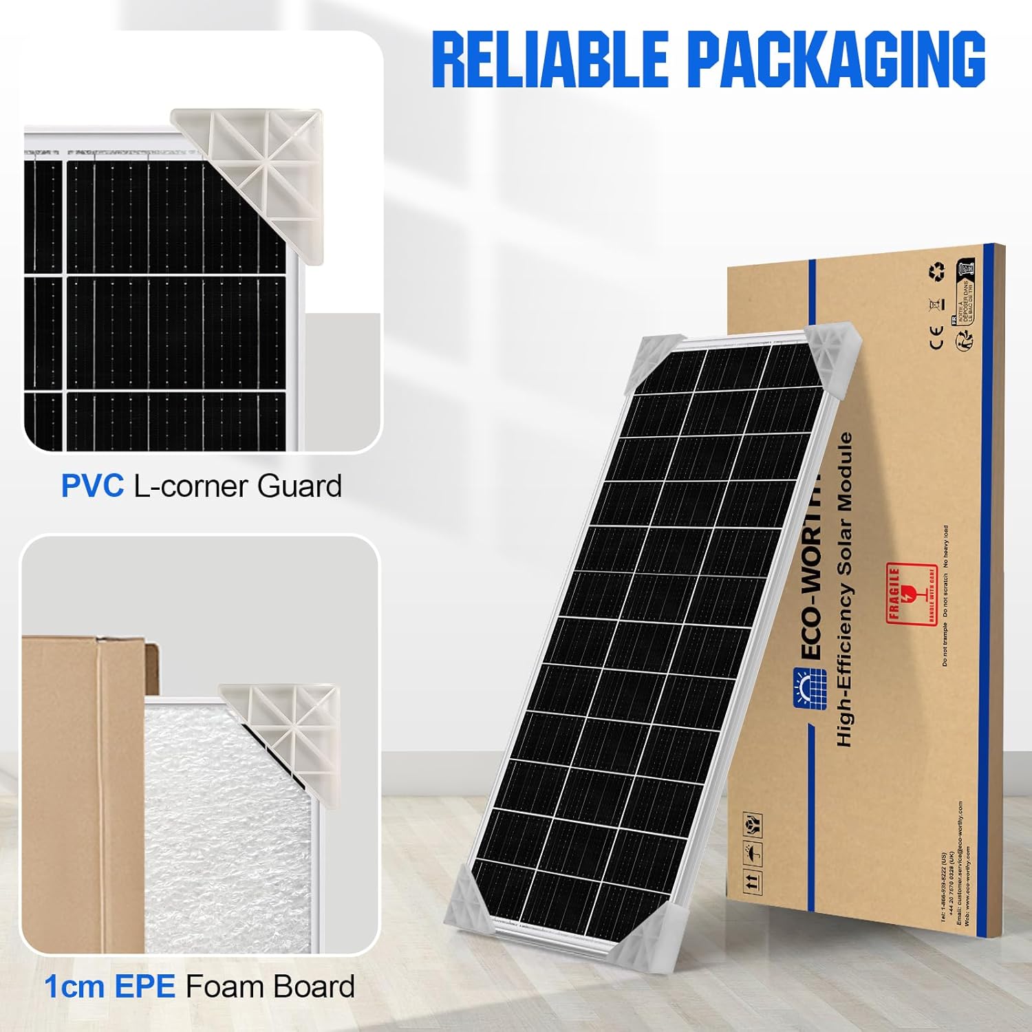 ECO-WORTHY 390W Off-Grid Complete Solar Panel Kit: 24V 2000W 3-in-1 Inverter+2 * 195W Mono Photovoltaic Panel+24V 100AH Bluetooth Lithium Battery+2 * 45inch Adjustable Solar Panel Tilt Mount Brackets