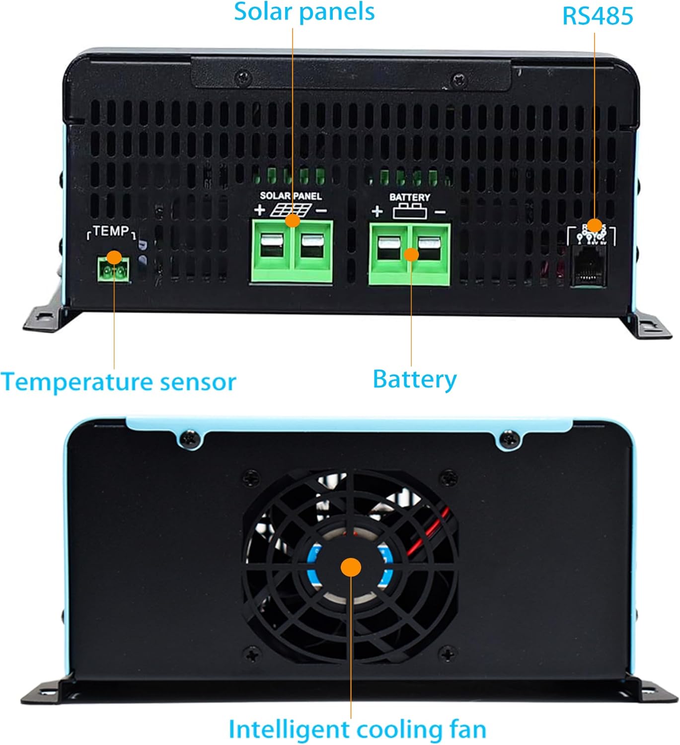 120A MPPT Solar Charge Controller,12V 24V 36V 48V 60V 72V 84V 96V Solar Battery Regulator PV Max 230V for Sealed Lead Acid Gel and Lithium Battery (120A)