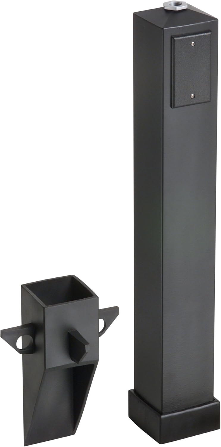 Arlington Industries GP37B-1 Gard-N-Post Outdoor Landscape Lighting Garden Post, 37-Inch, Black