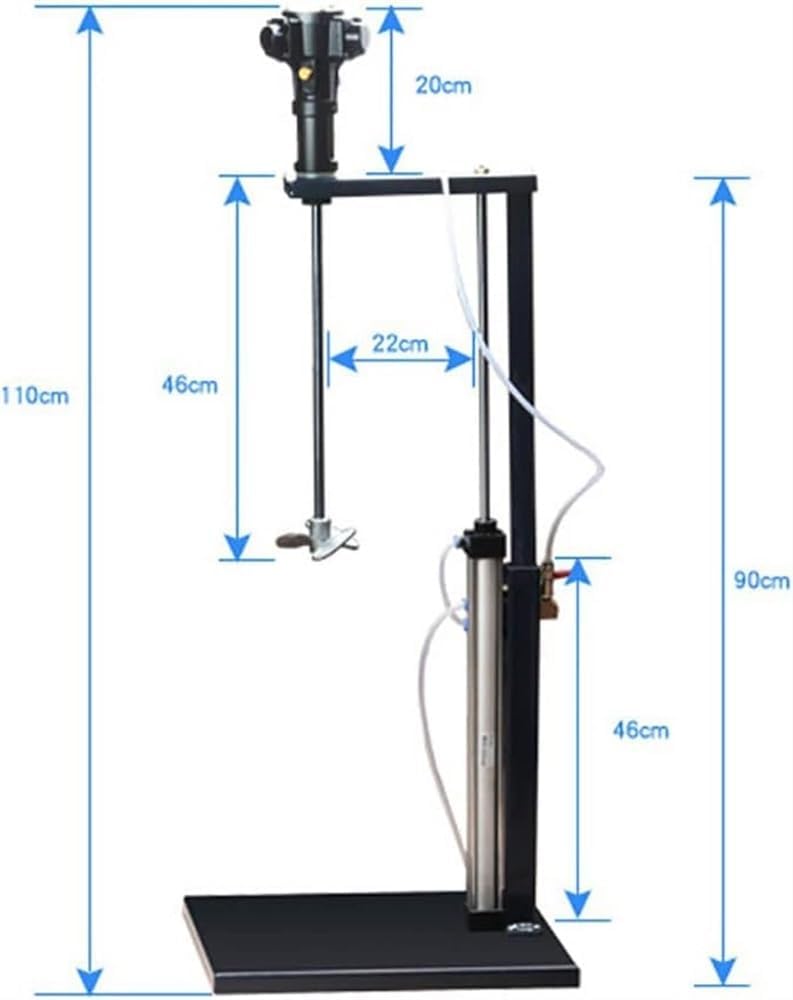 Automatic Lift Paint Stirrer, Pneumatic Paint Mixer, Desktop Vertical Air Agitator, Ink Mixing Stirring Machine for Industrial Paint Mixing