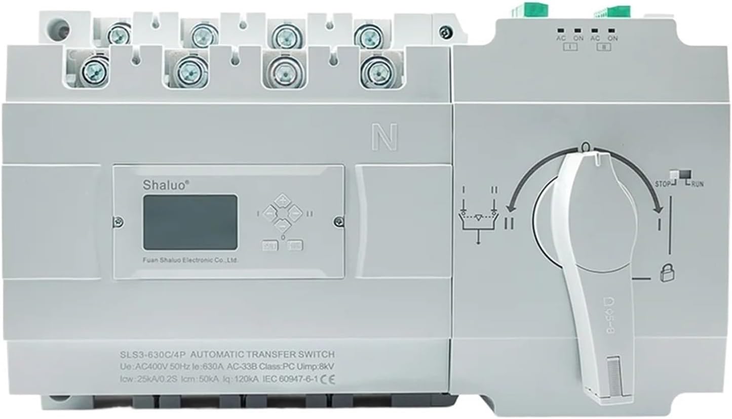 630A ATS Dual Power Automatic Transfer Switch Universal Generator Part Electronic Controller