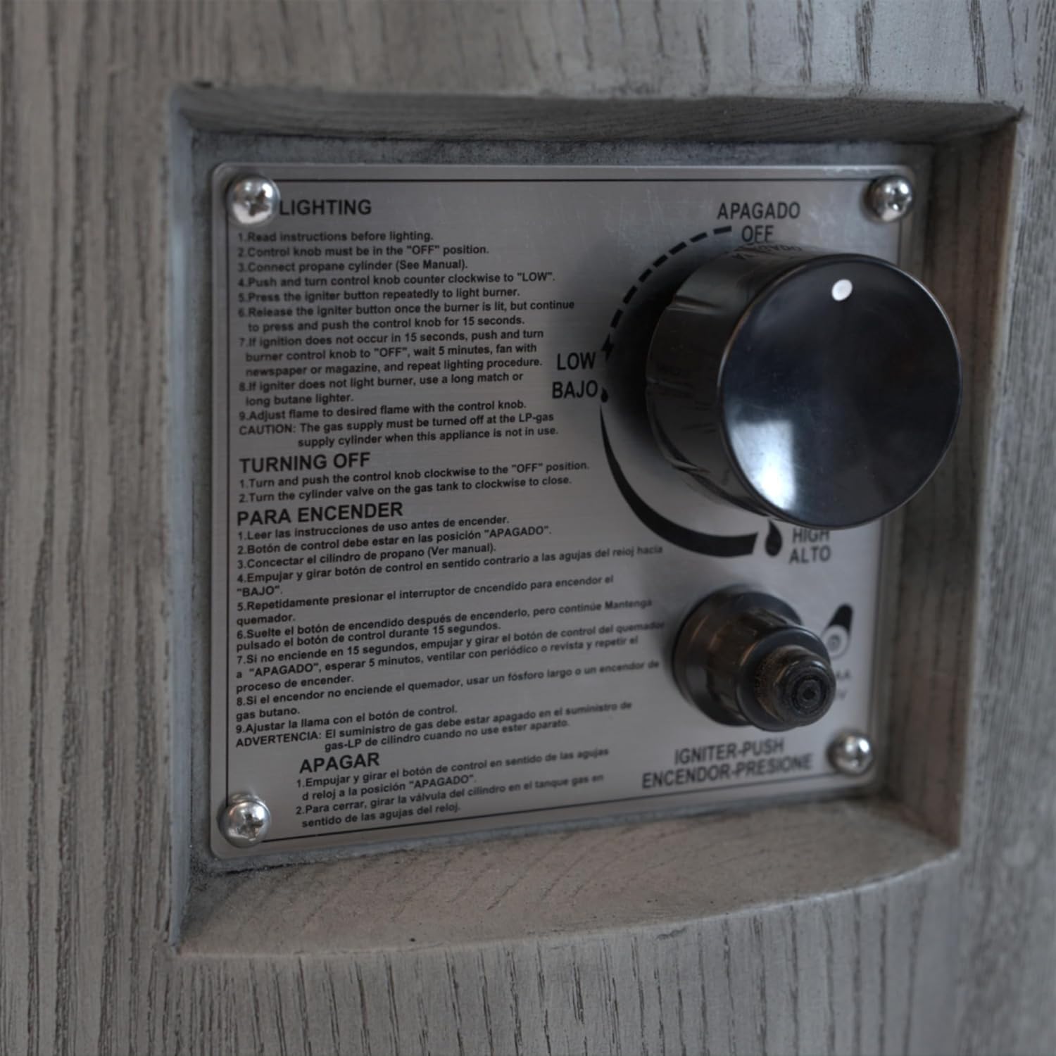 32000 BTU Round Outdoor Gas Fire Pit with Lava Stones, Rainproof Cover - Magnesium Oxide Cultured Stone Finish - 19.7