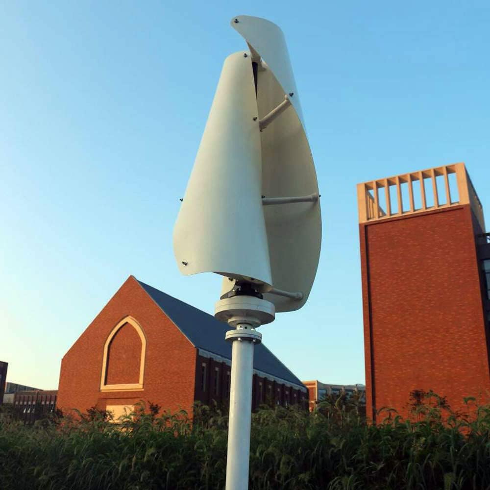 600W Vertical Wind Turbine, 3 Phase Vertical Axis Coreless Wind Power with Controller Permanent Magnet Generator (24V 48V)