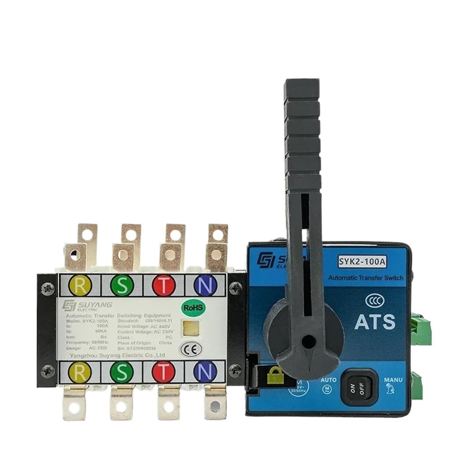 1PCS Generator 100A 2P 4P ATS Dual Power Automatic Transfer Switch(630A-4P)