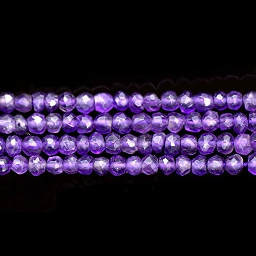 1 full strand of 14 inches strand. faceted amethyst israeli 3.5mm to 4mm