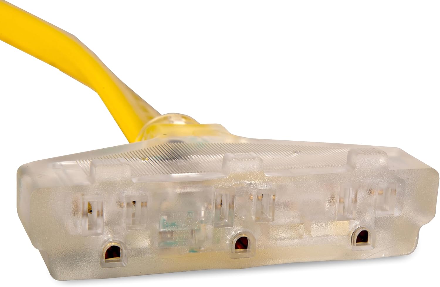 Wen 125V 30-Amp 10-Gauge Flattened Under-Door Generator Extension Cord Splitter, 25-Foot (converts L5-30R to Three 5-20R outlets) (PC5320F)