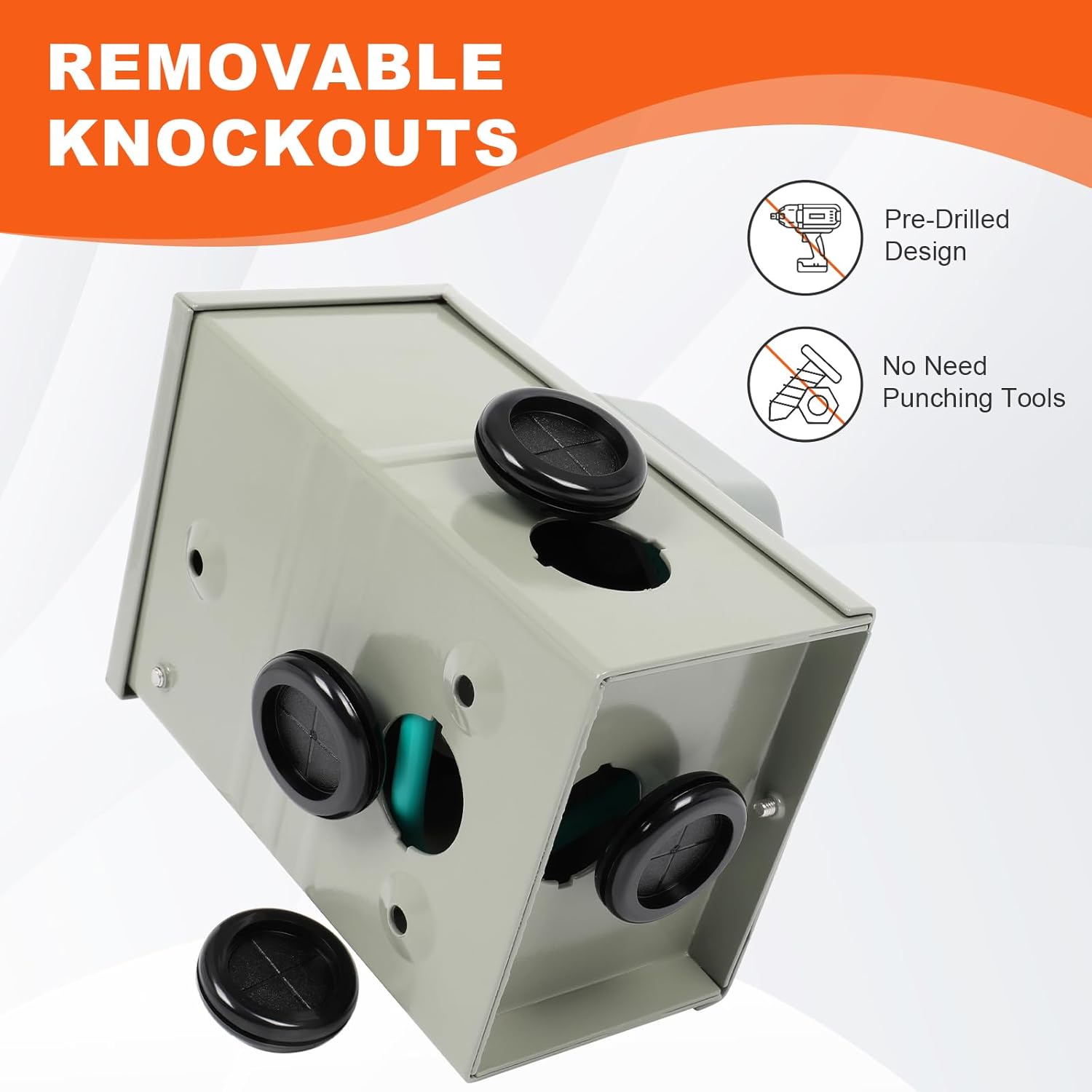 50AMP Generator Cord and Power Inlet Box, NEMA SS2-50P Pre-Drilled Generator Power Inlet Box with LED Power Indicator, 25 FT 14-50P to SS2-50R Extension Cord with Twist Lock Connector, ETL Listed