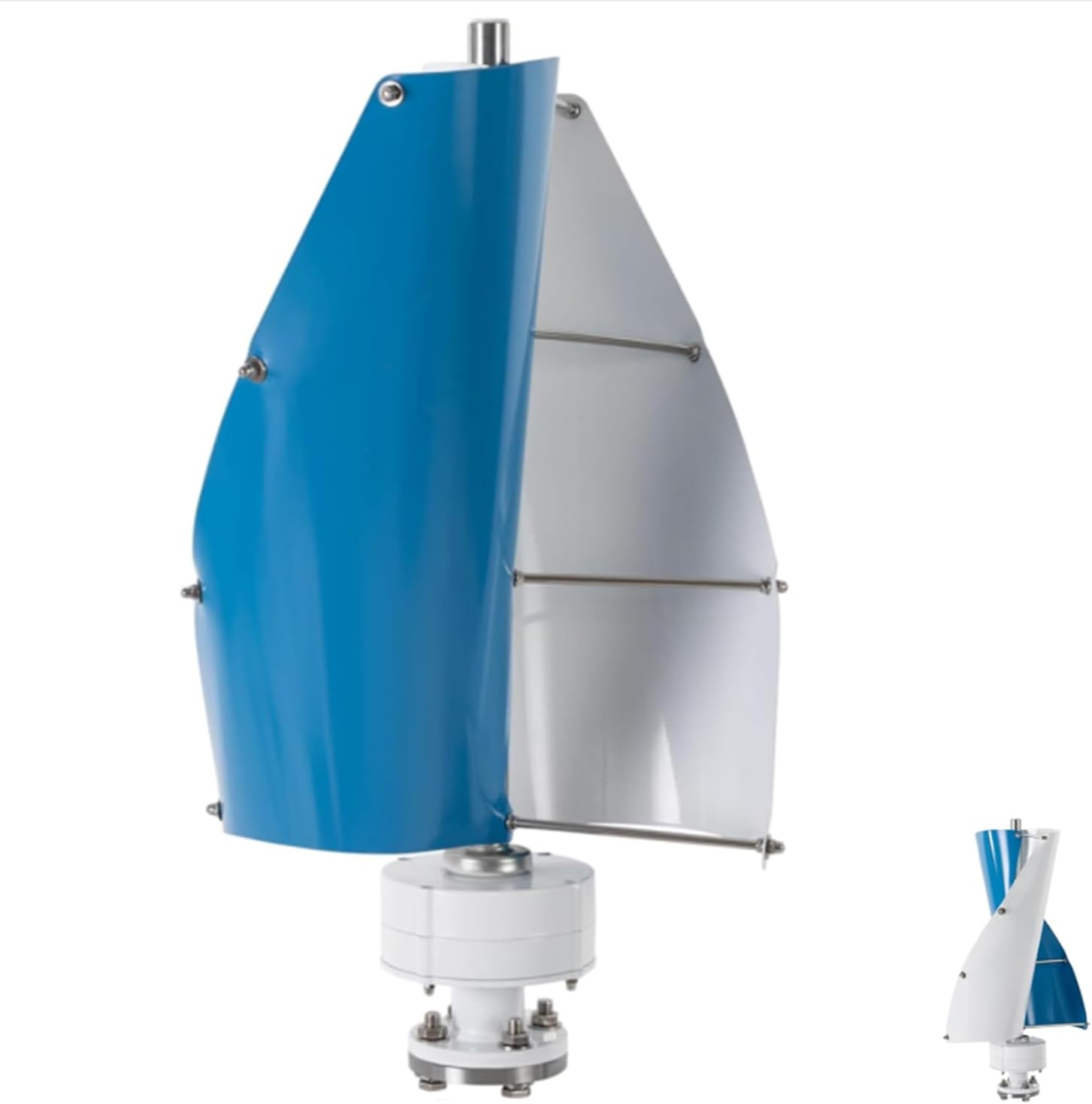 14000W Vertical Axis Wind Turbine Generator Kit for Hybrid Solar System, 12V-220V Permanent Magnet Generator with Controller (Low-Noise) 48V