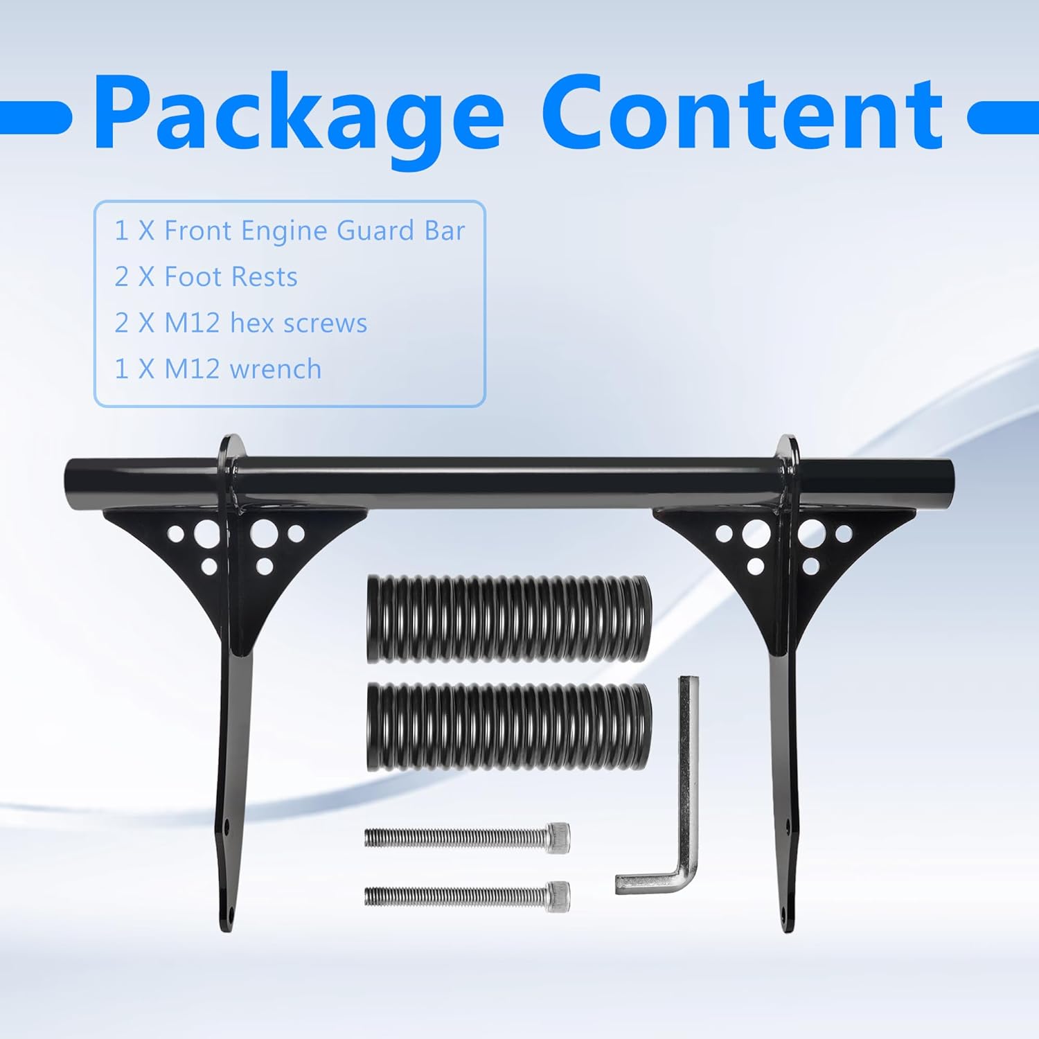 Accessories FOR 2025 Scouts Models,Engine Guard Crash Bars Tip-Over Falling Protectors Rider Highway Foot Rests for Indian Scout Bobber 2025 (Glossy Black Style)