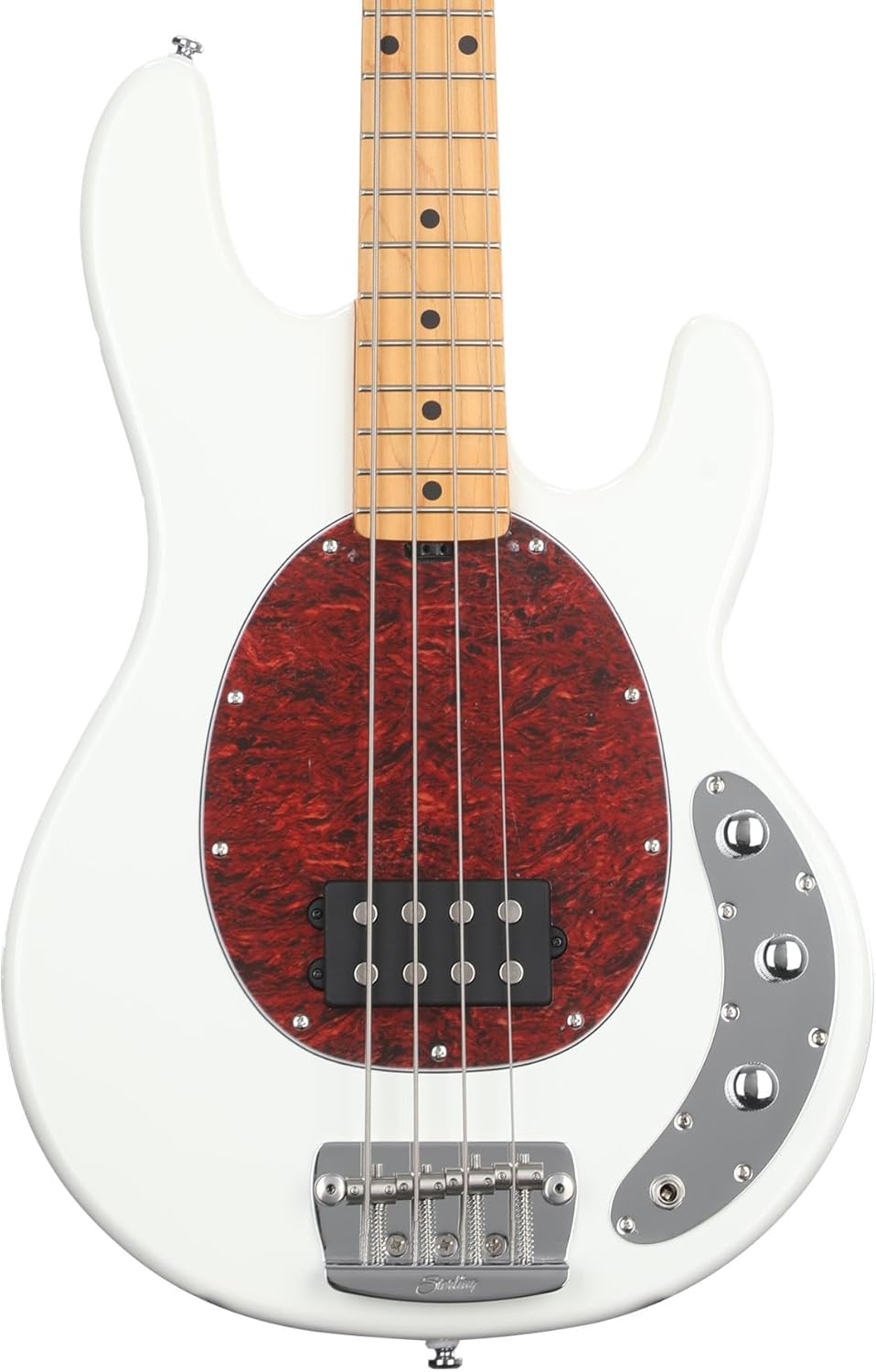 Sterling By Music Man StingRay Classic RAY24CA Bass Guitar - Olympic White