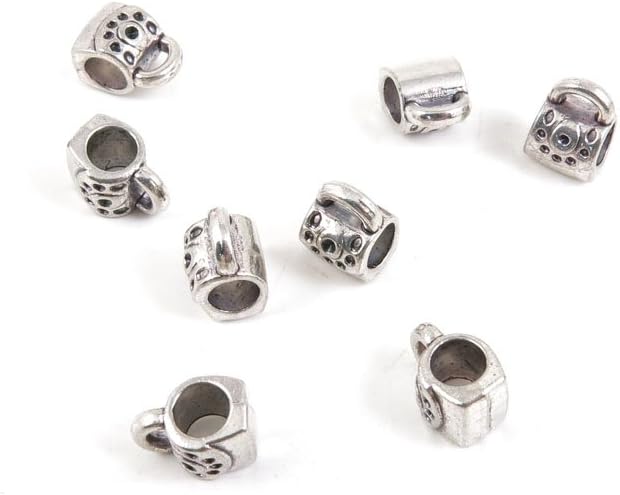 810 Pieces Antique Silver Tone Jewelry Making Charms Findings Fashion Wholesale Supplies Pendant Lots Bulk Supply L1FU7Z Handbag Purse Loose Beads