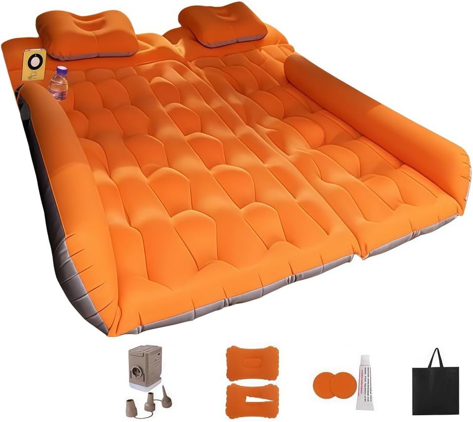 Car Air Mattress for Ford Bronco Sport 2020-2025,Air Mattress Back Seat Camping Bed Thickened Car Sleeping Pad for Travel Portable Car Bed Anti-Leakage Quick Easy Set-Up,A