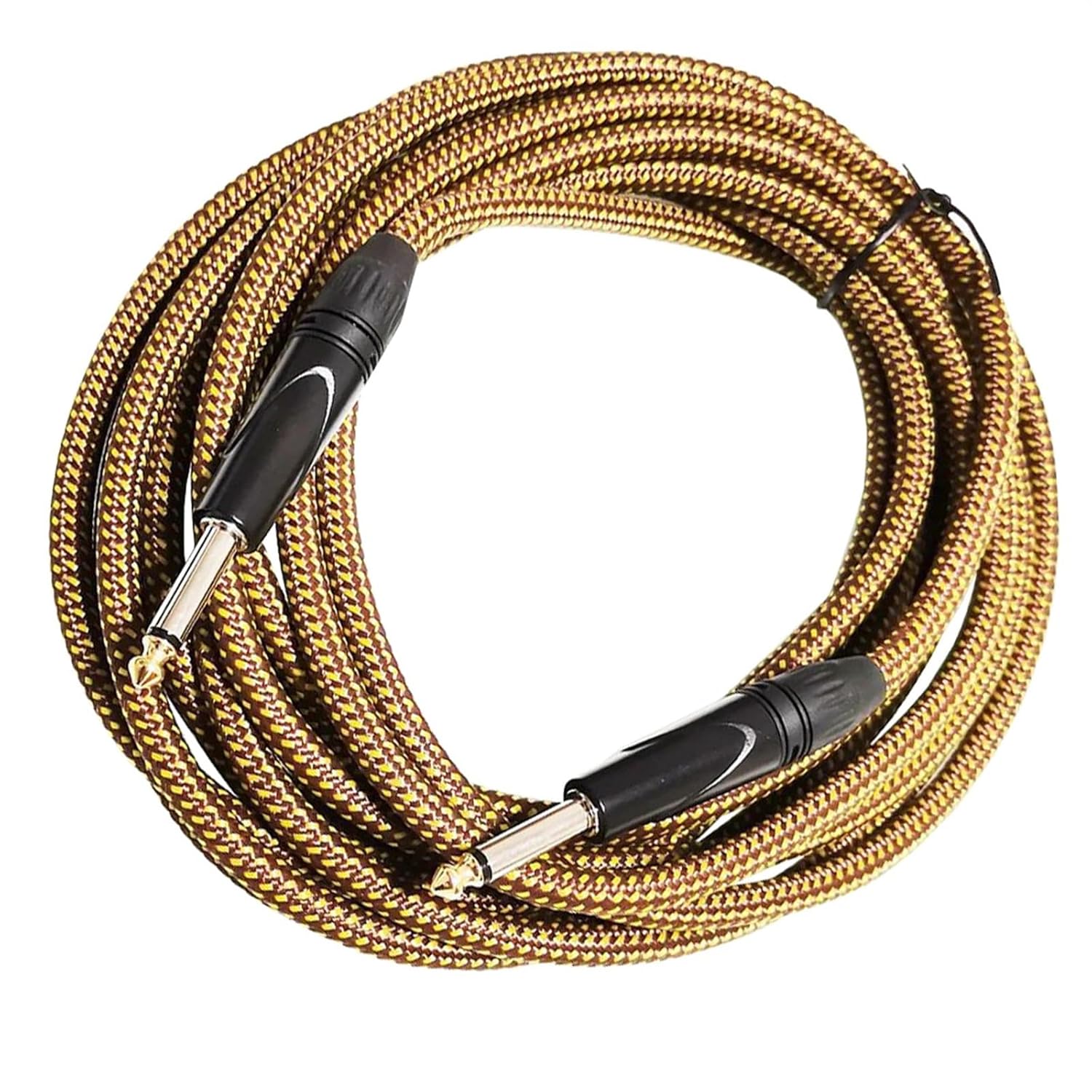 Professional Guitar Cable 5m Guitar Cable 1/4 Inch Instrument Cable Noise Reduction Durable Guitar AMP Cord for Bass