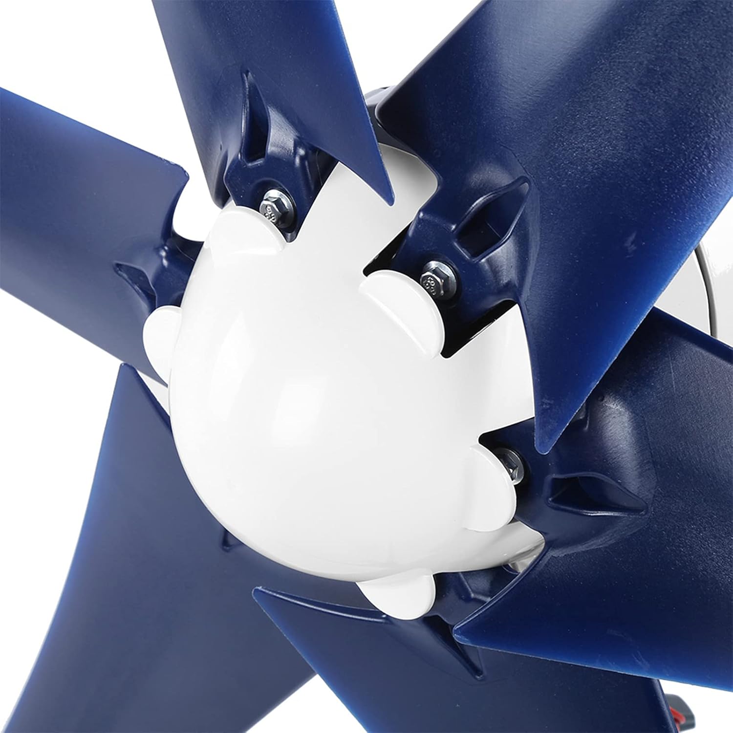 AC Windmill Generator, Windmill Turbines Generator, 1600W 6 Blade Wind Turbines, with 3 Phase AC Permanent Magnet Synchronous (Blue)