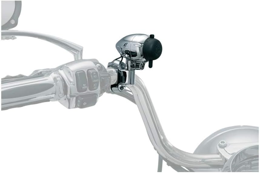 Kuryakyn 1423 Motorcycle Handlebar Accessory: Electrical Power Point/Device Charger with Mounting Clamp, Universal Fit for 1
