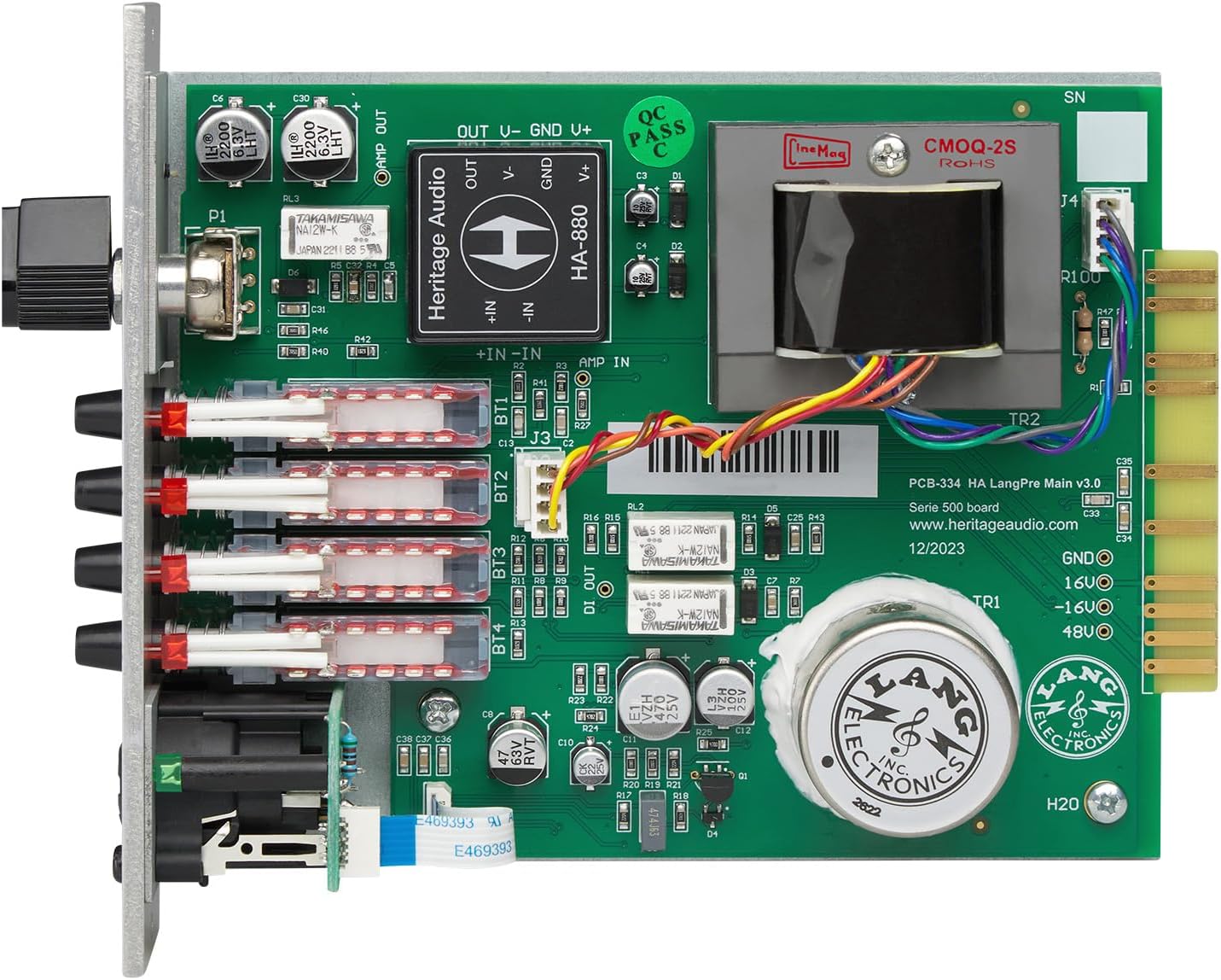 Heritage Audio Lang 312L 500 Series Microphone Preamp