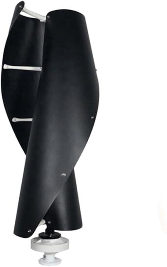 10000W Vertical Axis Wind Turbine,2 Blades Low Noise Windmill 12V-220V Generator Windmill Turbin Complete Set for Family with Controller