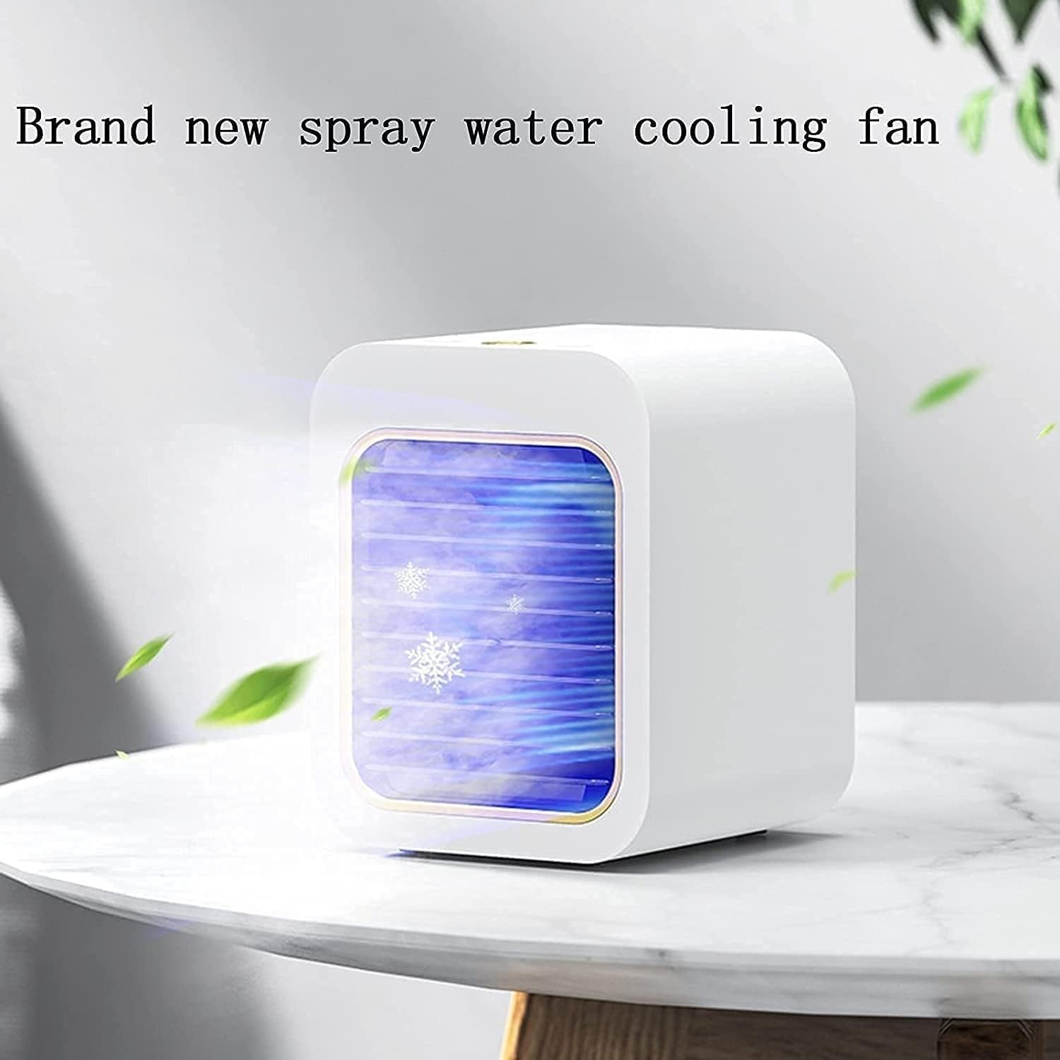 Mini Air Cooler - Portable Cooler Fan, Portable Desktop Cooling Fan, Personal Table Air Conditioner Fan for Bedroom Office Home Room (Color : Black)