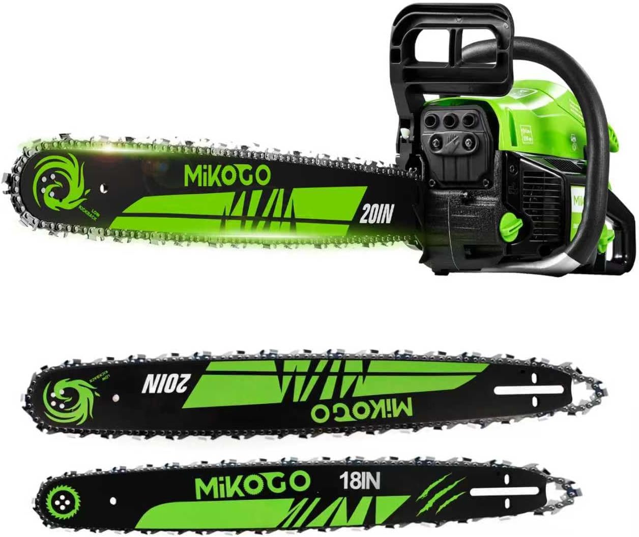 Gas Chainsaw 58CC 2-Cycle Gasoline Powered Chainsaw 20 Inch Handheld Cordless Petrol Chain Saws For Forest, Wood, Garden and Farm Cutting Use