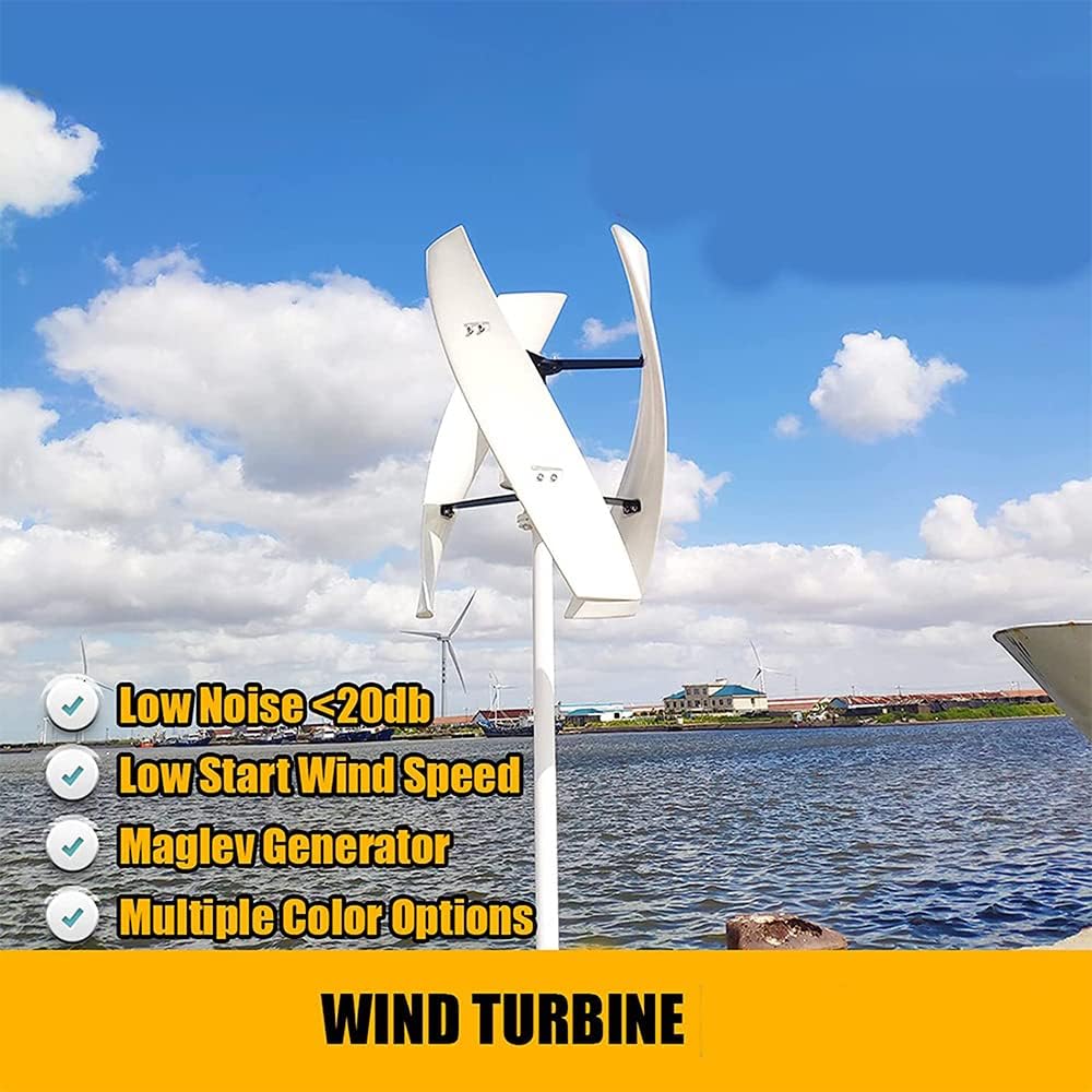9000W Vertical Axis Permanent Maglev Generator, Wind Turbine Magnetic Levitation Vertical Axis Electric Power Generator 12V-220V with Controller