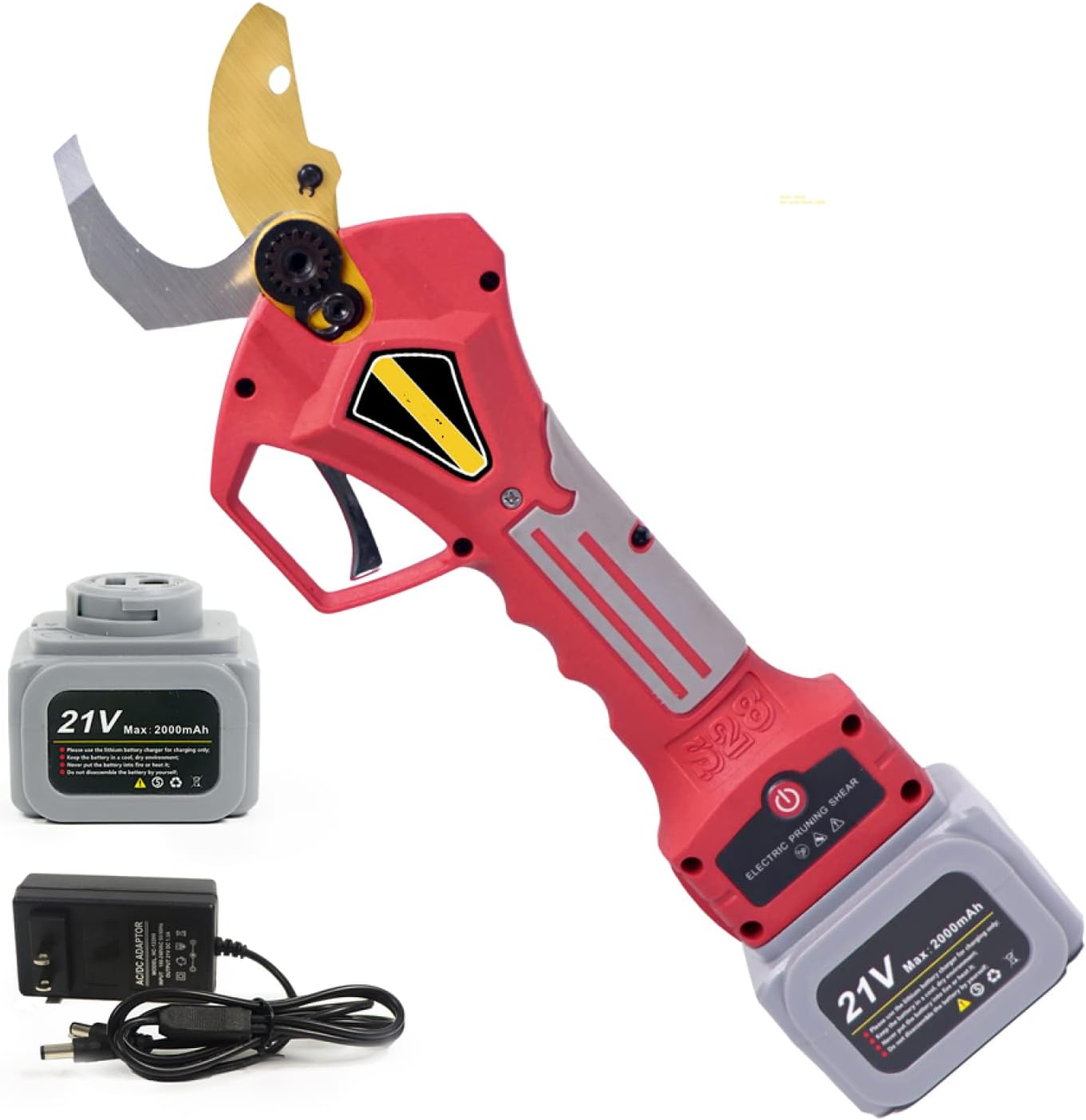 Electric Pruning Shears Brushless Cordless Pruner Lithium Powered Fruit Tree Bonsai Pruning with Battery Cordless Electric 16.8V