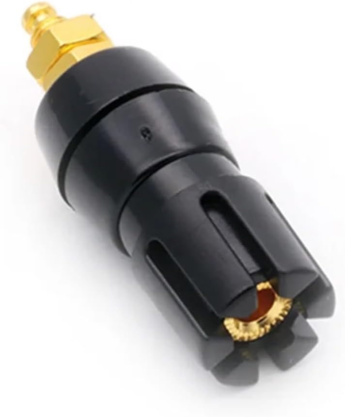 20pcs Gold Plated Copper Adaptor Large Current Amplifier Audio Terminal 4mm Banana Socket Brass Binding Post Connector