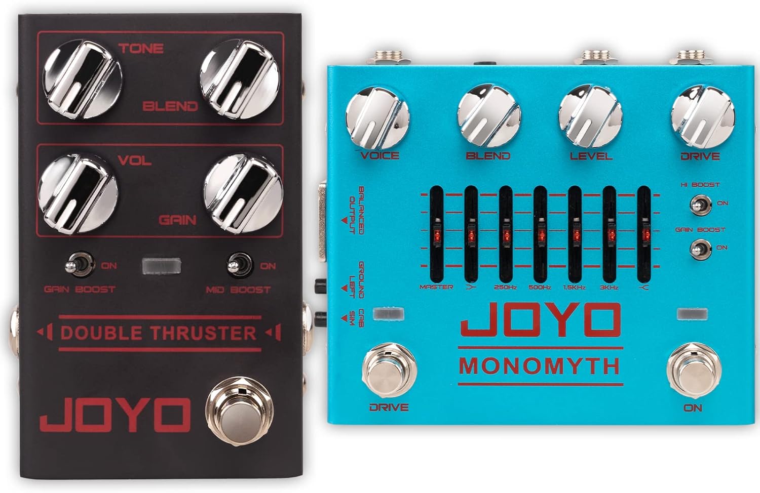 JOYO R-26 Bass Guitar Pedals Overdrive Amp Simulator Pedal and R-28 Bass High Gain Overdrive Effect Pedal