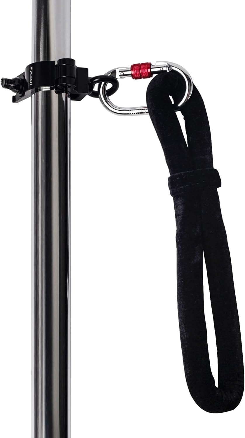 Dreamlin Dance Pole Hanging Clamp for Pole Dancing Accessories and Aerial Silks Silkii Equipment Grip for Flying Pole Dance Swivel Aerial Yoga for Home